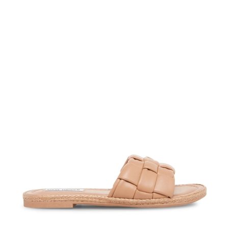 Sandalias de Diapositivas Steve Madden Brina Mujer Beige | ES FBS382